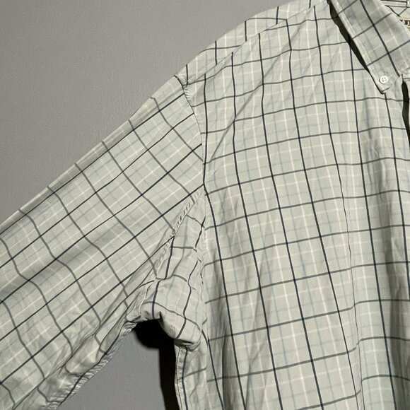 Duluth Button Dress Shirt Men 2XL Checker Plaid Preppy Workwear Casual Modern - Picture 10 of 11